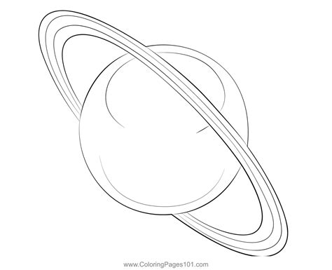Planet Uranus Icon Coloring Page For Kids Free Planets Printable
