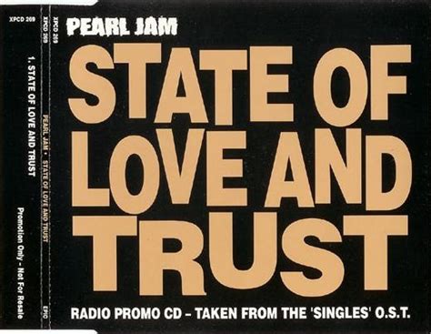 Pearl Jam State Of Love And Trust 1993 Cd Discogs