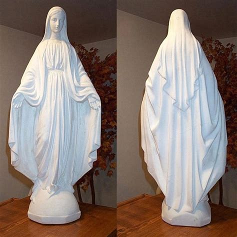 Professional Manufacturing Life Size Marble Stone Blessed Mother Mary