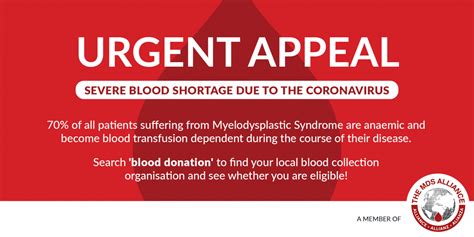 Take Part In The Campaign Please Give Blood Now Mds Alliance