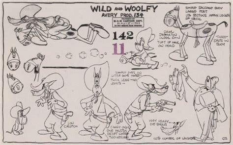 Model Sheets Tex Avery The Mgm Years Various Tex Avery Character Design