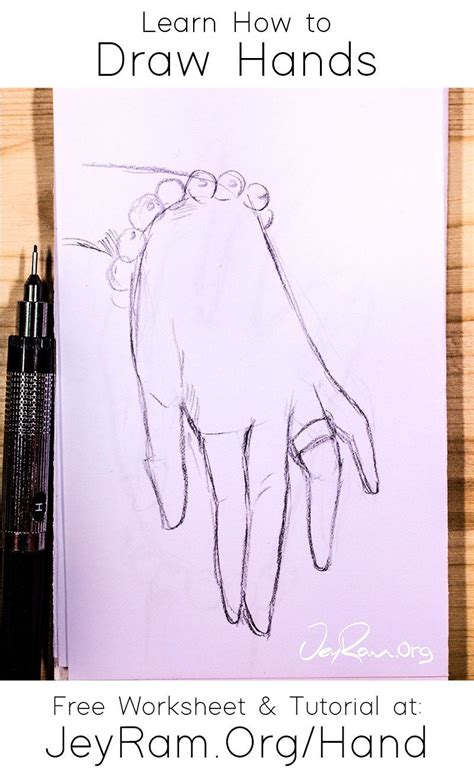 How To Draw Hands Free Worksheet And Tutorial How To Draw Hands