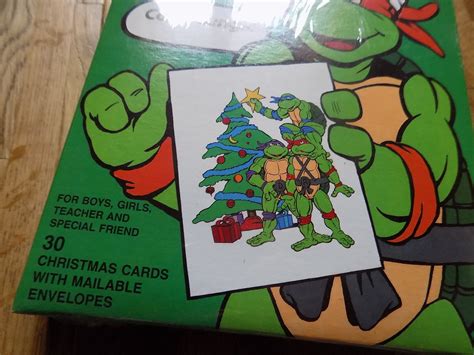 Teenage Mutant Ninja Turtles Tmnt Christmas Cards 30 Cards Etsy