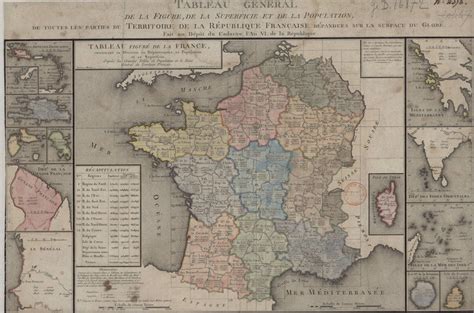 1798 An Vi Map Of The French Republic And Its Territories Around The