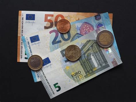 Euro Notes And Coins European Union Stock Image Image Of Earn Mint