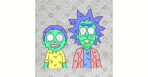 Rick And Morty Melted Rick And Morty Pin Teepublic