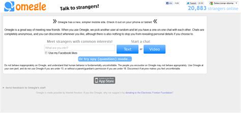 New omegle alternative with enhanced filtering features. LorD MAHATMA_T.ReX: abril 2012