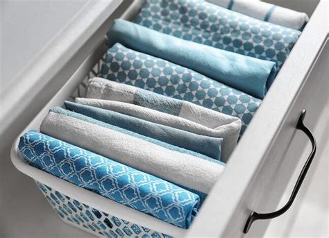Give Marie Kondo's Genius Method for Storing Kitchen Towels a Try