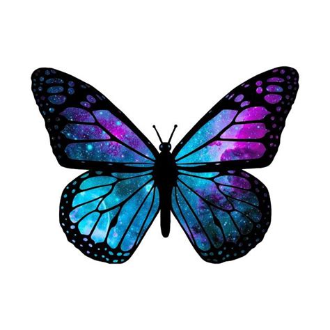 Monarch butterfly drawing png download 3464 3464 free. Check out my awesome 'Galactic Butterfly' design on @TeePublic! | Purple butterfly tattoo, Blue ...