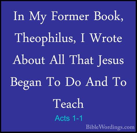 Book Of Acts Chapter 1 The Book Of Acts Students Edition Bible