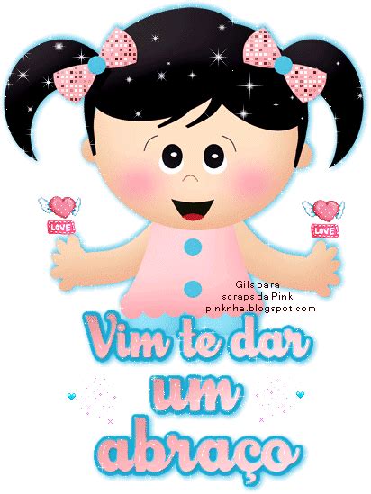 Um gif abraço muito bonito de um grupo de criancinhas se abraçando e muito legal para postar no facebook ou baixar para whatsapp. Vim te dar um abraço. | Abraços, Mensagem de abraco ...