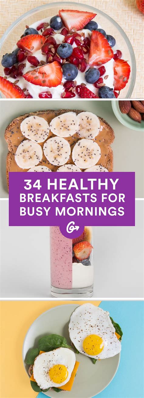 Grabbing breakfast on the go can mean you end up with lots of calories, fat, salt, and sugar. 34 Healthy Breakfasts for Busy Mornings | Healthy fast ...