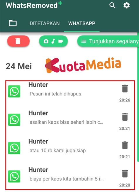 3+ Cara Membaca Kembali Pesan WhatsApp (WA) Yang Terhapus