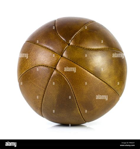 Vintage Leather Basketball Ball Retro Stock Photo Alamy
