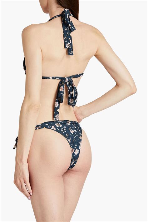 TIGERLILY Livana Myah Floral Print Triangle Bikini Top THE OUTNET