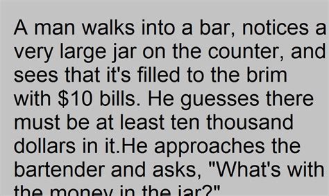 A Man Walks Into A Bar Jokes Very Funny