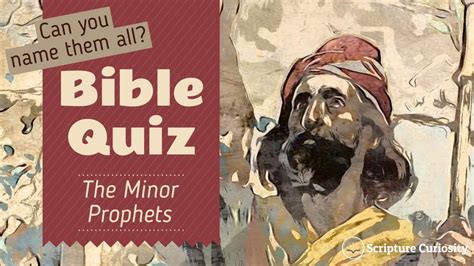 Bible Quiz Name The Minor Prophets 12 Questions And Answers Youtube