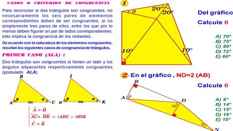 Ejemplos Criterios De Congruencia Y Semejanza De Triangulos