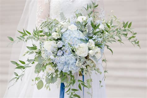 Stunning Bouquet Large Ethereal Design With Light Blue Hydrangea