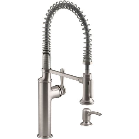 Kohler Sous Pro Style Single Handle Pull Down Sprayer Kitchen Faucet In