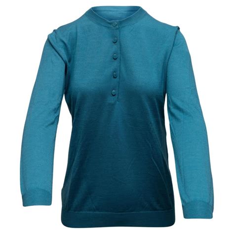 Tom Ford Teal Cashmere And Silk Blend Top For Sale At 1stdibs