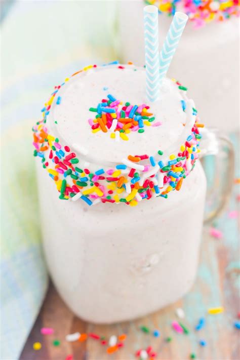 Dairy queen cake shake review. Birthday Cake Batter Shake (Better Than Dairy Queen ...
