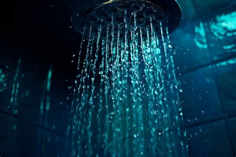 Premium Ai Image Taking A Shower Water Is Flowing From Shower Clear Water Ai Generated