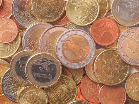 Euro Coins High Quality Business Images Creative Market