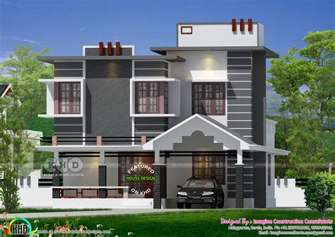 1590 Sq Ft Ultra Modern Villa Plan Kerala Home Design And Floor Plans