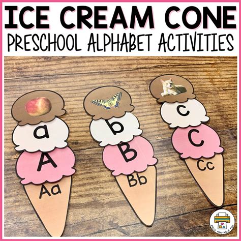 Ice Cream Cone Alphabet And First Sounds Activity Pre K Printable Fun