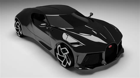 Bugatti La Voiture Noire Matte Black Best Supercar