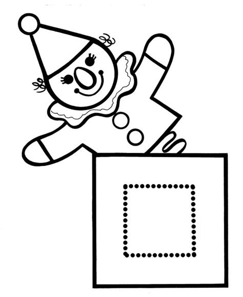How To Make Jack In The Box Coloring Page : Coloring Sky