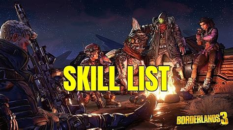 Borderlands 3 Skill Trees Every Passive And Active For Amara Fl4k