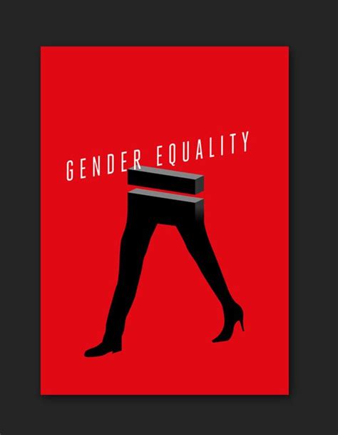 Gender Equality Poster By Rick Cuenca Via Behance Gender Equality