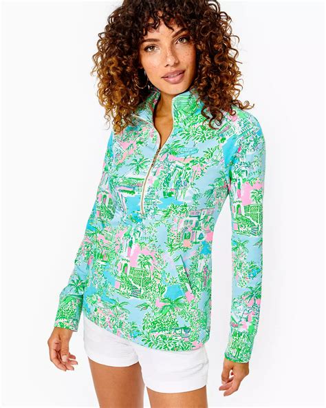 Lilly Pulitzer Upf 50 Skipper Popover In Multi Lilly Loves Palm Beach