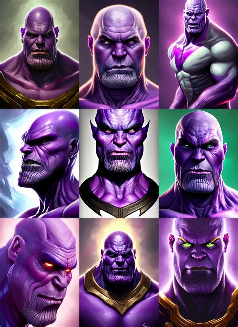 a fantasy style portrait painting a character if drax | Stable