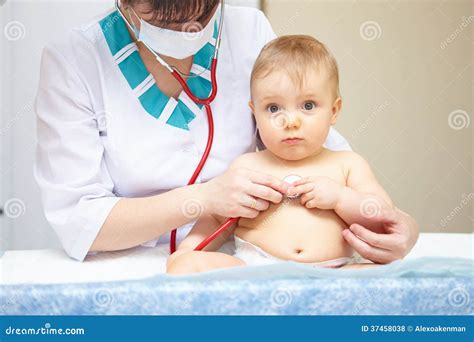 Baby Healthcare And Treatment Medical Procedure Stock Photo Image