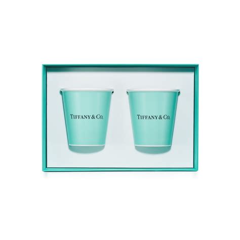 Shop Tiffany Blue Colored Paper Cups In Bone China Tiffany And Co In