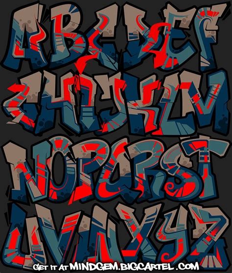 The original alphabet gang | kligman, harris l. Image of Graffiti Font - Gangster | Graffiti font, Graffiti alphabet ...