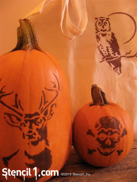 3 Ways To Decorate Your Pumpkins Using Stencils Stencil 1