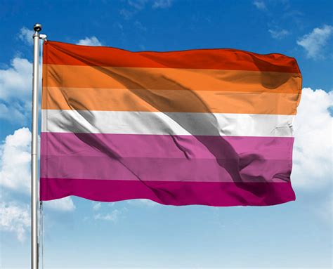 3x5 lesbian pride flag banner lesbian sunset flags etsy