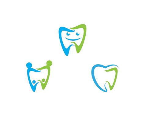 Dental Logo Template Logos Background Clinic Vector Logos Background