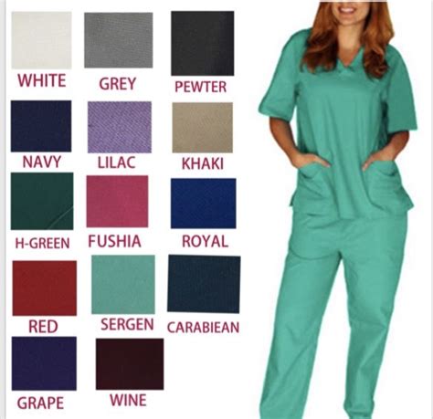 36 Units Of Unisex V Neck Scrub Tops Assorted Colors Nursing Scrubs