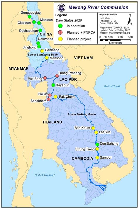 Mekong River Map Visualize A Transboundary River