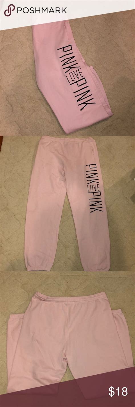Pink Sweatpants Pink Sweatpants Pink Victoria Secret Pants Sweatpants