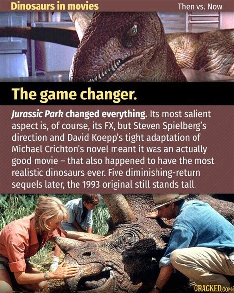 20 Ways Dinosaur Movies Have Evolved Then Vs Now