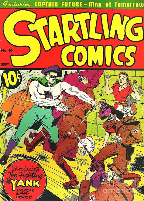 Classic Comic Book Cover Startling Comics The Fighting Yank 1236 Photograph By Wingsdomain