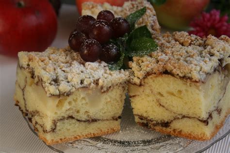 Ciasto drożdżowe z jabłkami i kruszonką przepis PrzyslijPrzepis pl