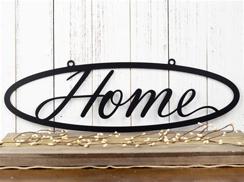 Metal Home Sign Metal Wall Art Metal Outdoor Sign Metal Wall