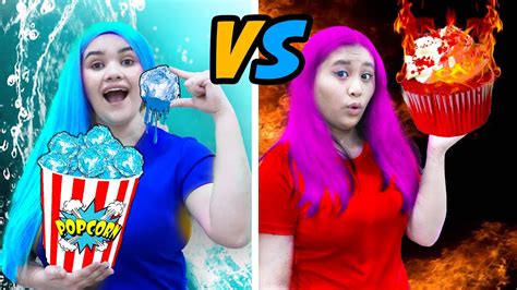Hot Vs Cold Prank Girl On Fire Vs Icy Girl 6 Funny Situations By Crafty Hacks Youtube